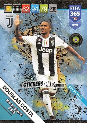 Sticker Douglas Costa - FIFA 365: 2018-2019. Adrenalyn XL n. 323 - Panini