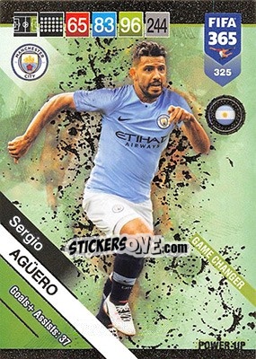 Sticker Sergio Agüero - FIFA 365: 2018-2019. Adrenalyn XL n. 325 - Panini