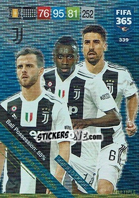 Sticker Miralem Pjanic / Blaise Matuidi / Sami Khedira - FIFA 365: 2018-2019. Adrenalyn XL n. 339 - Panini