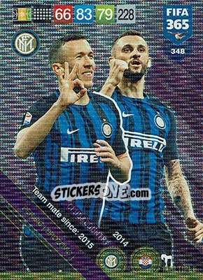 Sticker Ivan Perišic / Marcelo Brozovic - FIFA 365: 2018-2019. Adrenalyn XL n. 348 - Panini