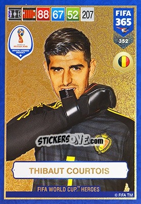 Sticker Thibaut Courtois - FIFA 365: 2018-2019. Adrenalyn XL n. 352 - Panini