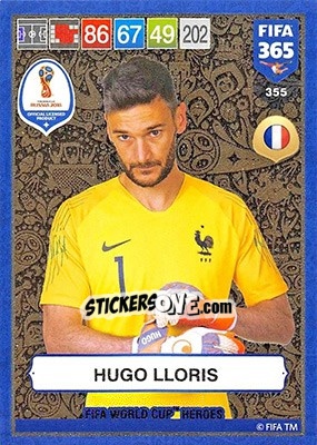 Sticker Hugo Lloris - FIFA 365: 2018-2019. Adrenalyn XL n. 355 - Panini