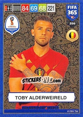 Sticker Toby Alderweireld - FIFA 365: 2018-2019. Adrenalyn XL n. 356 - Panini