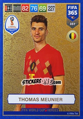Sticker Thomas Meunier - FIFA 365: 2018-2019. Adrenalyn XL n. 357 - Panini