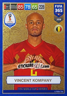 Cromo Vincent Kompany - FIFA 365: 2018-2019. Adrenalyn XL - Panini