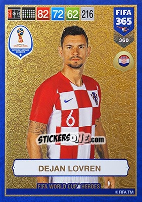 Sticker Dejan Lovren - FIFA 365: 2018-2019. Adrenalyn XL n. 360 - Panini