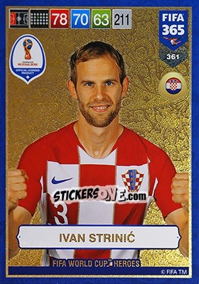 Cromo Ivan Strinic - FIFA 365: 2018-2019. Adrenalyn XL - Panini