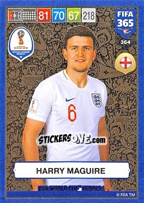 Sticker Harry Maguire - FIFA 365: 2018-2019. Adrenalyn XL n. 364 - Panini