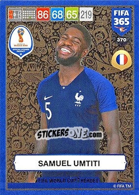 Sticker Samuel Umtiti - FIFA 365: 2018-2019. Adrenalyn XL n. 370 - Panini