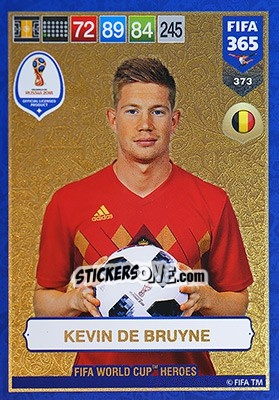 Sticker Kevin De Bruyne - FIFA 365: 2018-2019. Adrenalyn XL n. 373 - Panini