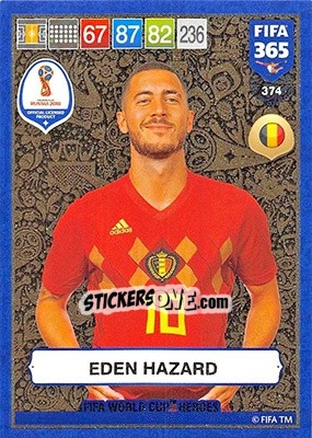 Figurina Eden Hazard - FIFA 365: 2018-2019. Adrenalyn XL - Panini