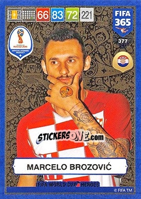 Sticker Marcelo Brozovic - FIFA 365: 2018-2019. Adrenalyn XL n. 377 - Panini
