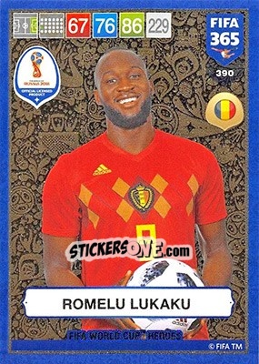 Sticker Romelu Lukaku - FIFA 365: 2018-2019. Adrenalyn XL n. 390 - Panini