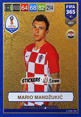 Sticker Mario Mandžukic - FIFA 365: 2018-2019. Adrenalyn XL n. 391 - Panini