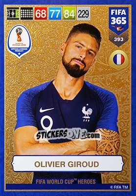 Sticker Olivier Giroud - FIFA 365: 2018-2019. Adrenalyn XL n. 393 - Panini