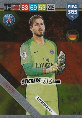 Sticker Kevin Trapp - FIFA 365: 2018-2019. Adrenalyn XL n. 402D - Panini
