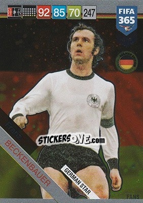 Sticker Franz Beckenbauer - FIFA 365: 2018-2019. Adrenalyn XL n. 413D - Panini