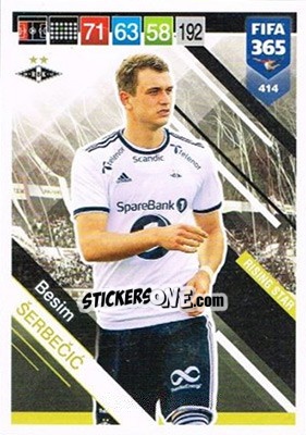 Figurina Besim Šerbecic - FIFA 365: 2018-2019. Adrenalyn XL n. 414N - Panini