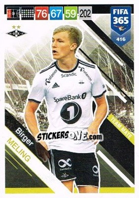 Sticker Birger Meling - FIFA 365: 2018-2019. Adrenalyn XL n. 416N - Panini
