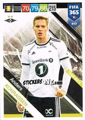 Figurina Anders Konradsen - FIFA 365: 2018-2019. Adrenalyn XL n. 417N - Panini