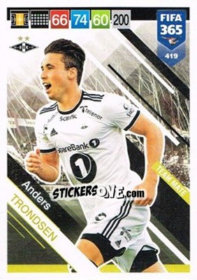 Figurina Anders Trondsen - FIFA 365: 2018-2019. Adrenalyn XL n. 419N - Panini