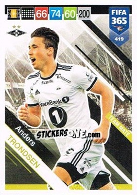 Figurina Anders Trondsen - FIFA 365: 2018-2019. Adrenalyn XL - Panini