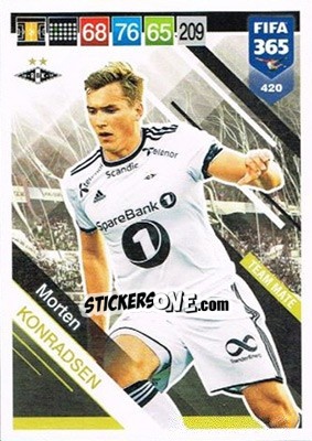 Figurina Morten Konradsen - FIFA 365: 2018-2019. Adrenalyn XL n. 420N - Panini
