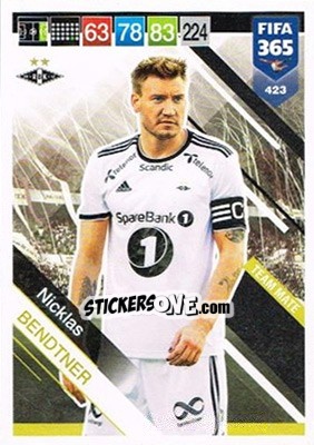 Sticker Nicklas Bendtner - FIFA 365: 2018-2019. Adrenalyn XL n. 423N - Panini