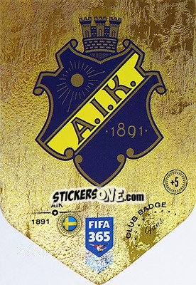 Sticker Club Badge - FIFA 365: 2018-2019. Adrenalyn XL - Panini