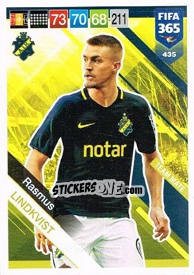 Figurina Rasmus Lindkvist - FIFA 365: 2018-2019. Adrenalyn XL - Panini