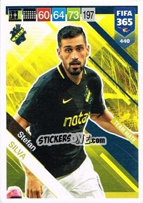 Sticker Stefan Silva - FIFA 365: 2018-2019. Adrenalyn XL n. 440N - Panini