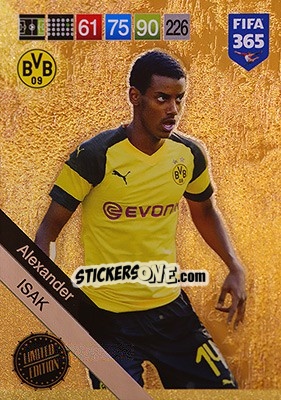 Sticker Alexander Isak - FIFA 365: 2018-2019. Adrenalyn XL n. LE-AI - Panini