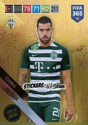Sticker Endre Botka - FIFA 365: 2018-2019. Adrenalyn XL n. LE-EB - Panini