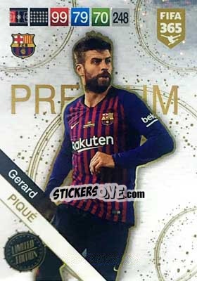 Sticker Gerard Piqué - FIFA 365: 2018-2019. Adrenalyn XL n. LE-GP - Panini