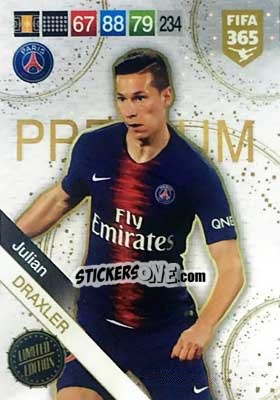 Sticker Julian Draxler - FIFA 365: 2018-2019. Adrenalyn XL - Panini