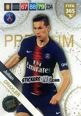 Sticker Julian Draxler - FIFA 365: 2018-2019. Adrenalyn XL n. LE-JD - Panini