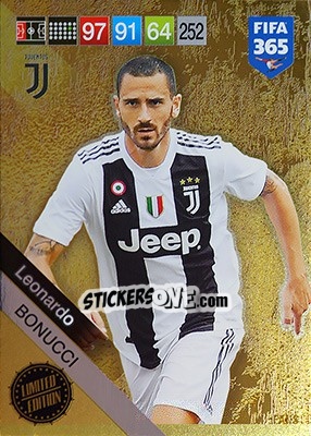 Sticker Leonardo Bonucci - FIFA 365: 2018-2019. Adrenalyn XL n. LE-LB - Panini