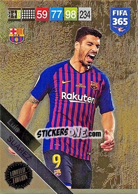 Sticker Luis Suárez - FIFA 365: 2018-2019. Adrenalyn XL n. LE-LS - Panini