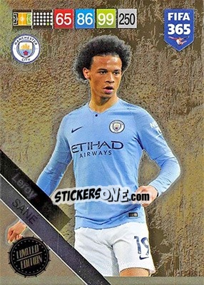 Sticker Leroy Sané - FIFA 365: 2018-2019. Adrenalyn XL n. LE-LSA - Panini