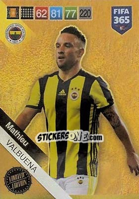 Sticker Mathieu Valbuena - FIFA 365: 2018-2019. Adrenalyn XL n. LE-MVA - Panini