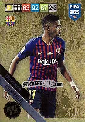 Sticker Ousmane Dembélé - FIFA 365: 2018-2019. Adrenalyn XL n. LE-OD - Panini