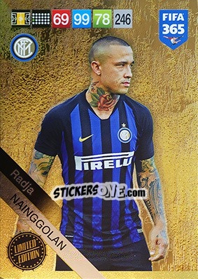 Sticker Radja Nainggolan - FIFA 365: 2018-2019. Adrenalyn XL n. LE-RNA - Panini