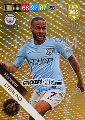 Sticker Raheem Sterling - FIFA 365: 2018-2019. Adrenalyn XL n. LE-RS - Panini