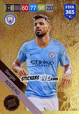 Sticker Sergio Agüero - FIFA 365: 2018-2019. Adrenalyn XL n. LE-SA - Panini