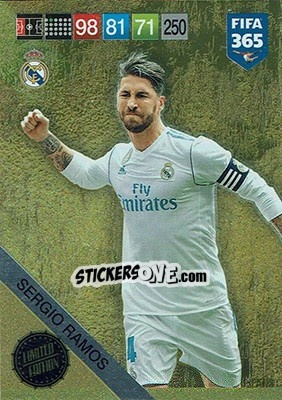 Sticker Sergio Ramos - FIFA 365: 2018-2019. Adrenalyn XL n. LE-SR - Panini