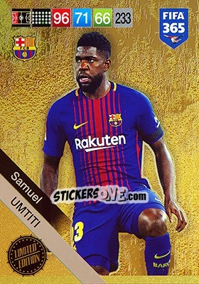 Sticker Samuel Umtiti - FIFA 365: 2018-2019. Adrenalyn XL - Panini