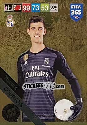 Sticker Thibaut Courtois - FIFA 365: 2018-2019. Adrenalyn XL n. LE-TC - Panini