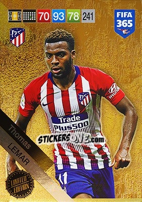 Sticker Thomas Lemar - FIFA 365: 2018-2019. Adrenalyn XL - Panini