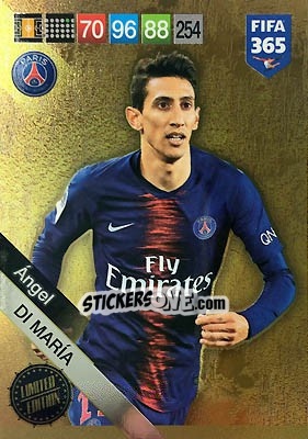 Figurina Ángel Di María - FIFA 365: 2018-2019. Adrenalyn XL - Panini