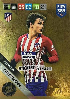 Sticker Antoine Griezmann - FIFA 365: 2018-2019. Adrenalyn XL n. LEU-AG - Panini